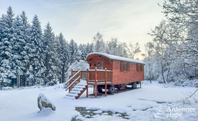 Romantische woonwagen voor twee in Francorchamps, Hoge Venen