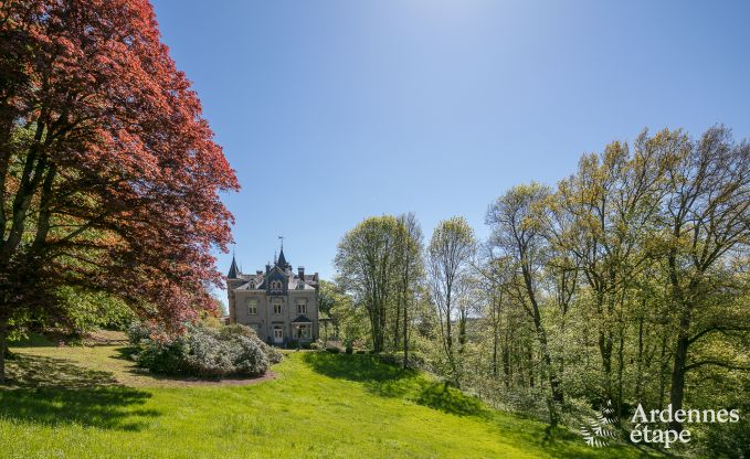Luxe kasteel in Stavelot voor 8 met zwembad en tuin in de Hoge Venen