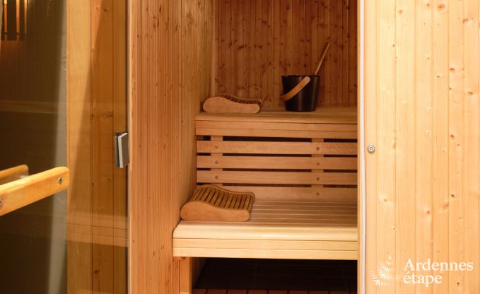 Luxe vakantiehuis met priv wellnesscentrum in Vaux-sur-Sre: sauna, jacuzzi, hammam en ontspanningsruimte