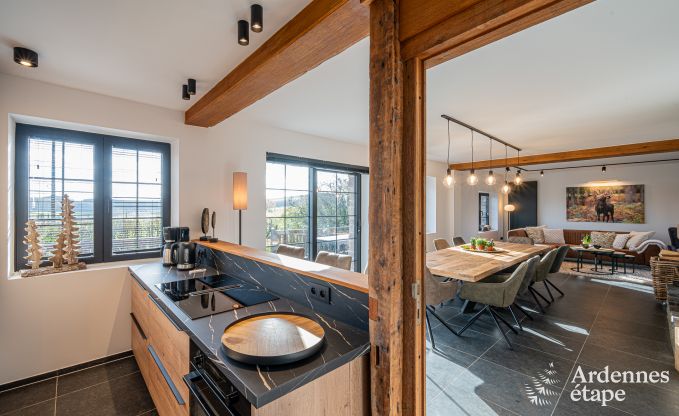 Comfortabel chalet in Vencimont voor 10 personen met moderne voorzieningen en privtuin in de Ardennen